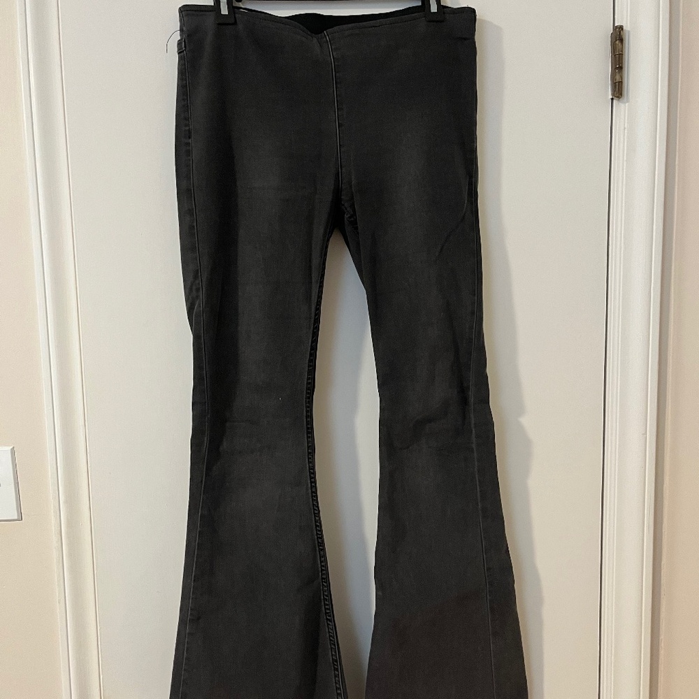 Free People Flare Black Jeans